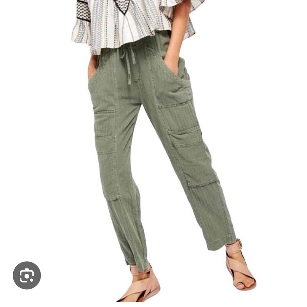 Free People Green Cargo Pants